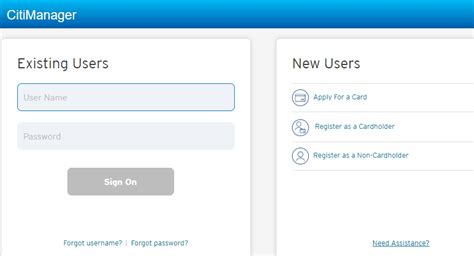 citimanager/login|citi manager account.